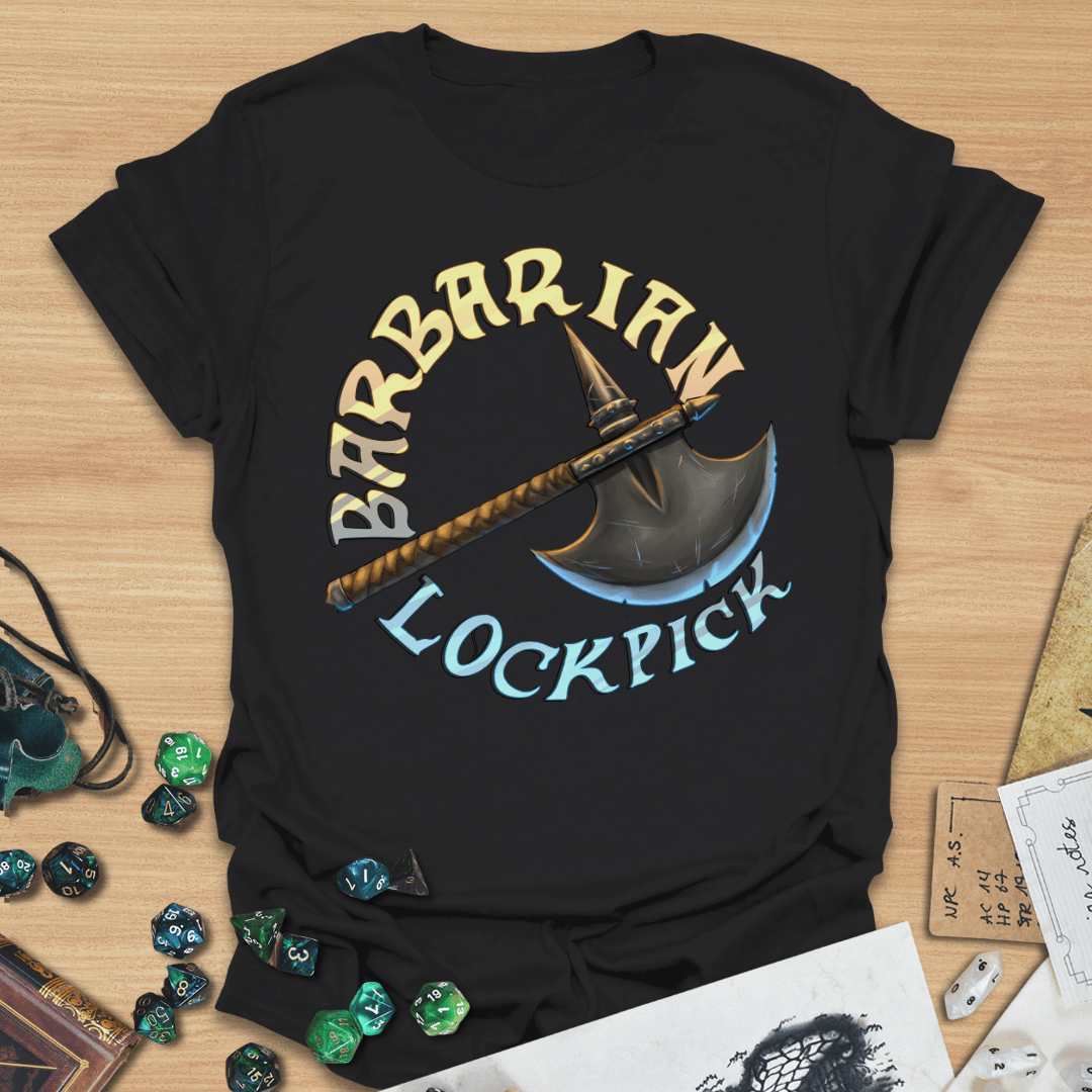 Barbarian Lockpick Comic T-Shirt