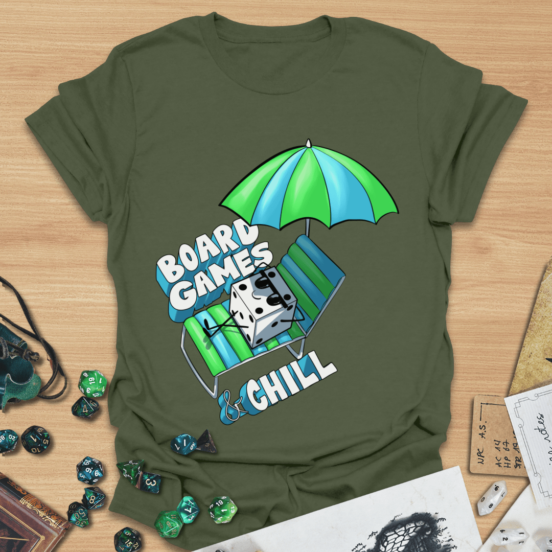 Board Games and Chill Umbrella T-Shirt