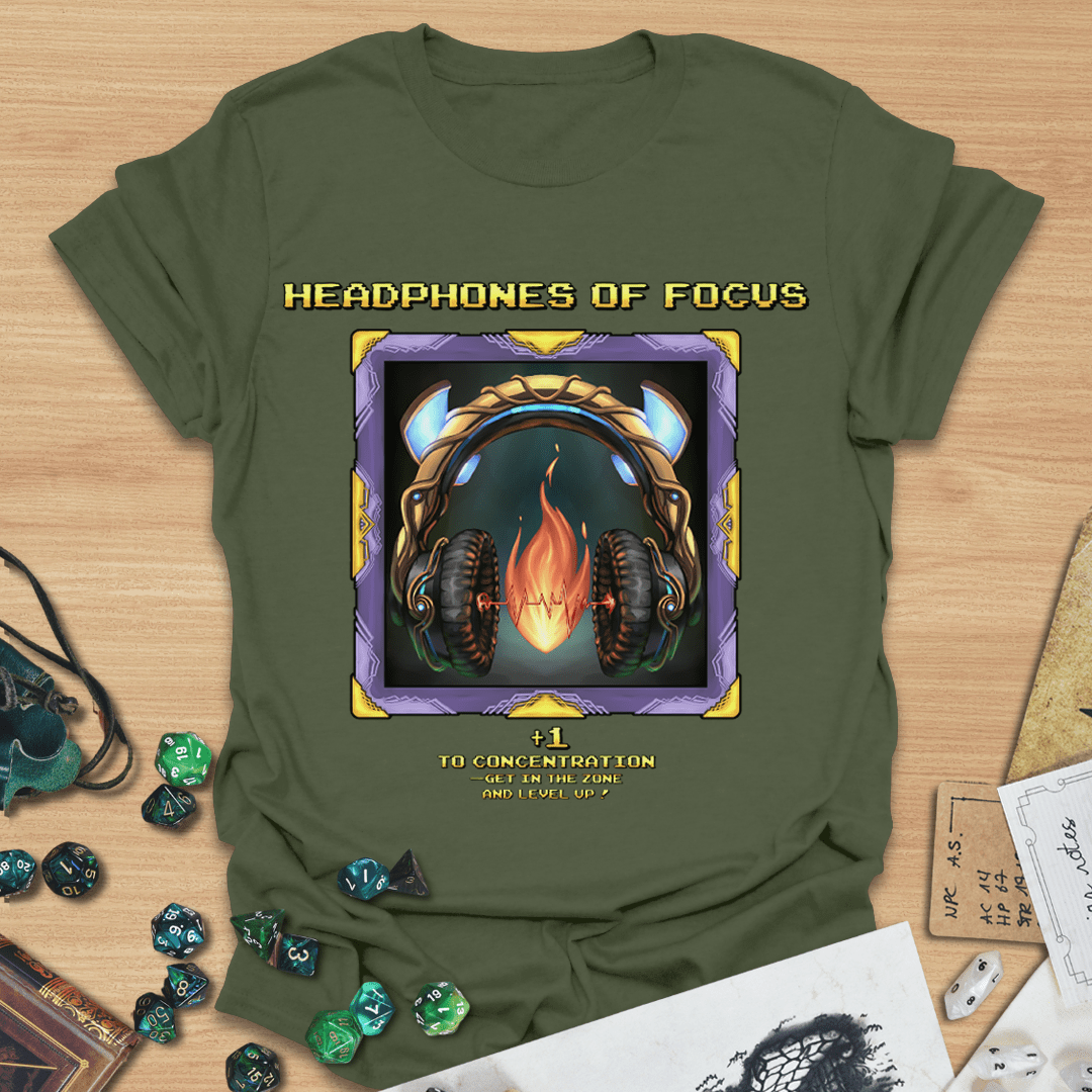 Headphones of Focus T-Shirt