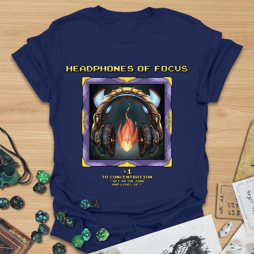 Headphones of Focus T-Shirt