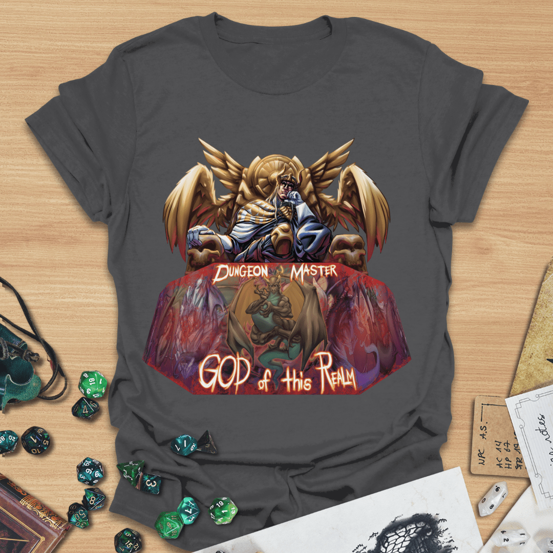 DM God of this Realm Throne T-Shirt