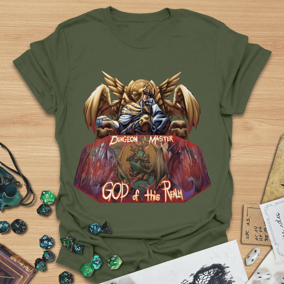 DM God of this Realm Throne T-Shirt