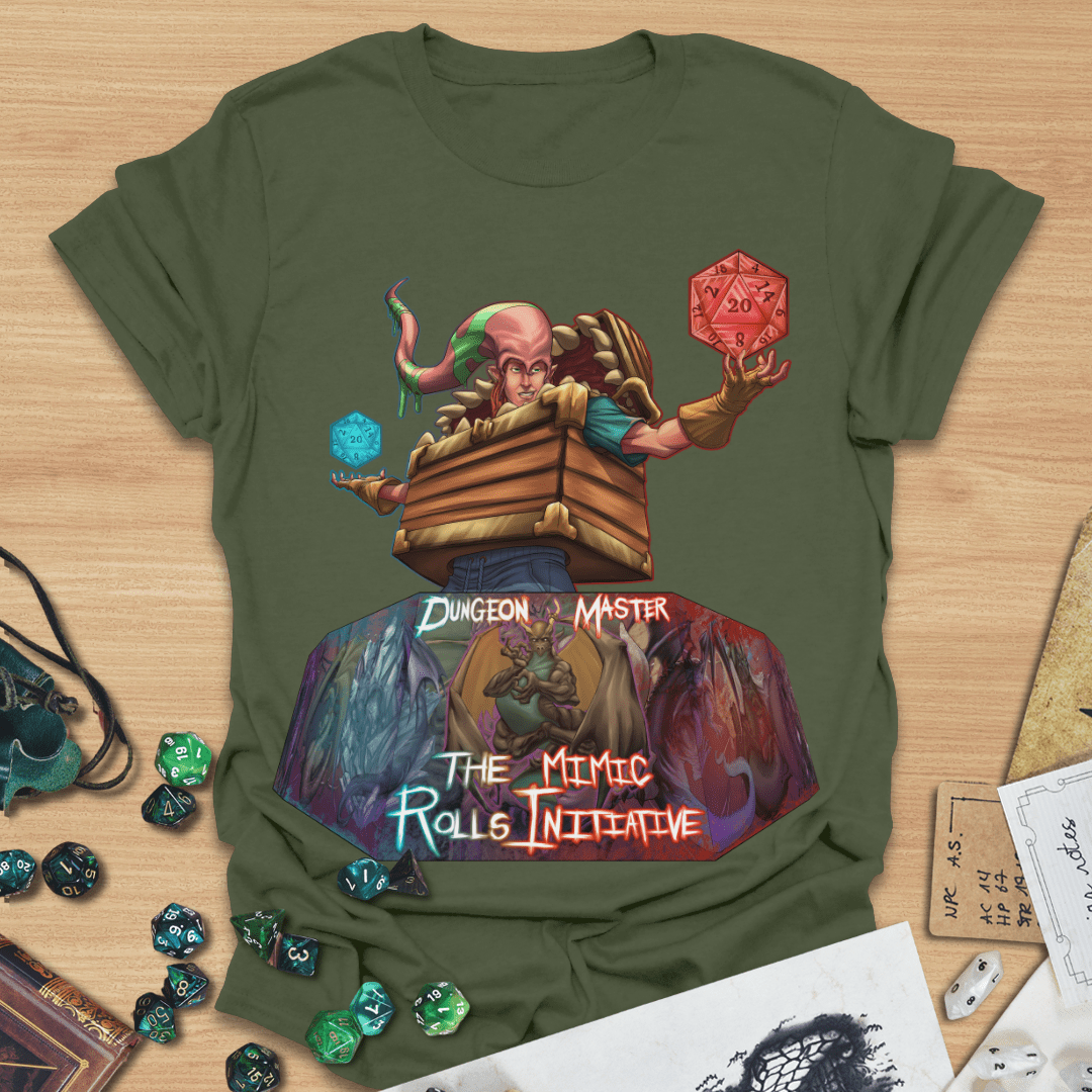 DM Mimic Rolls Initiative T-Shirt
