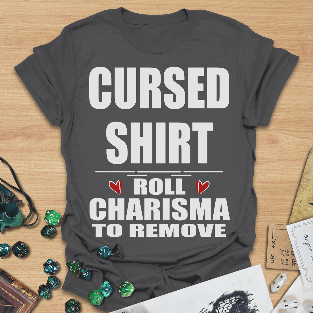 Cursed Shirt Roll Charisma to Remove TXT T-Shirt