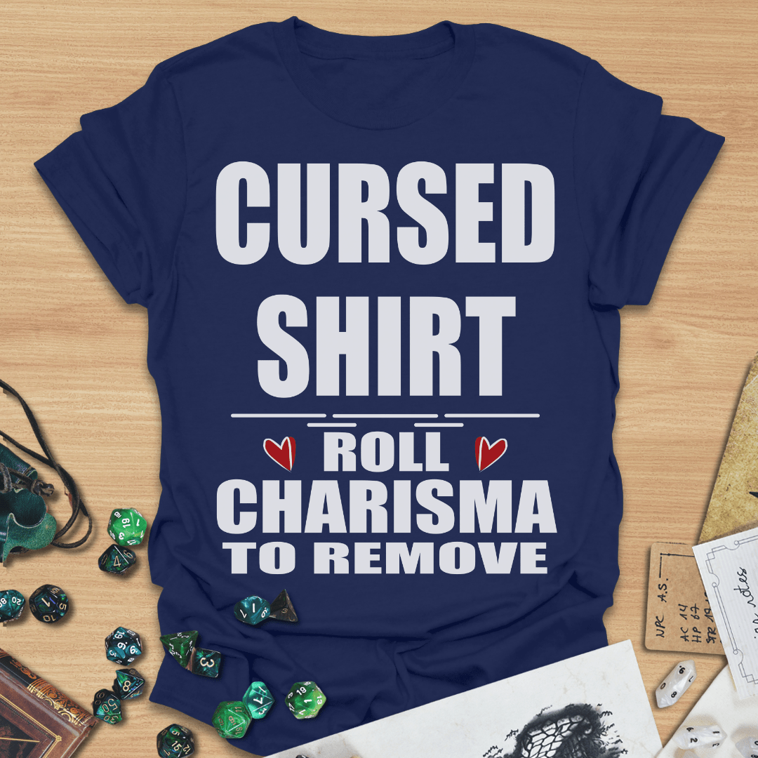 Cursed Shirt Roll Charisma to Remove TXT T-Shirt