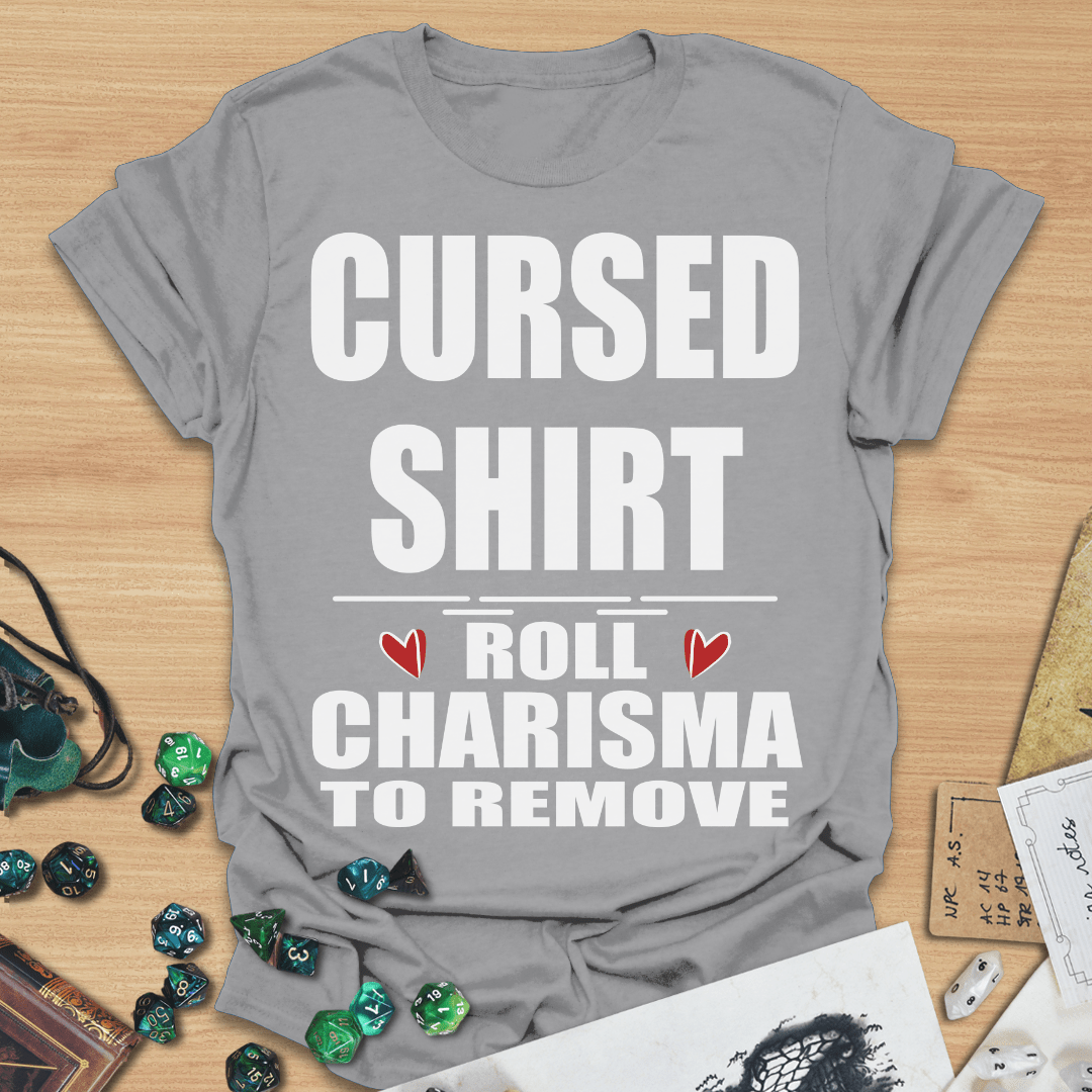 Cursed Shirt Roll Charisma to Remove TXT T-Shirt