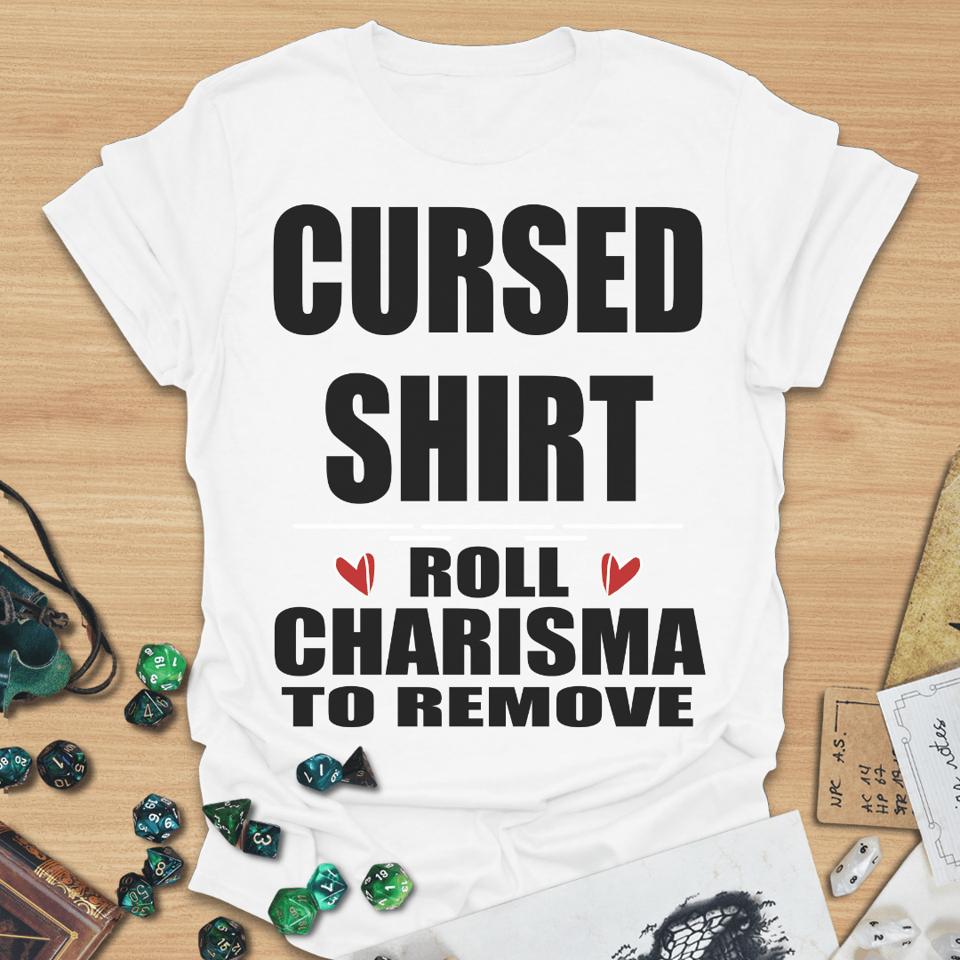 Cursed Shirt Roll Charisma to Remove TXT T-Shirt