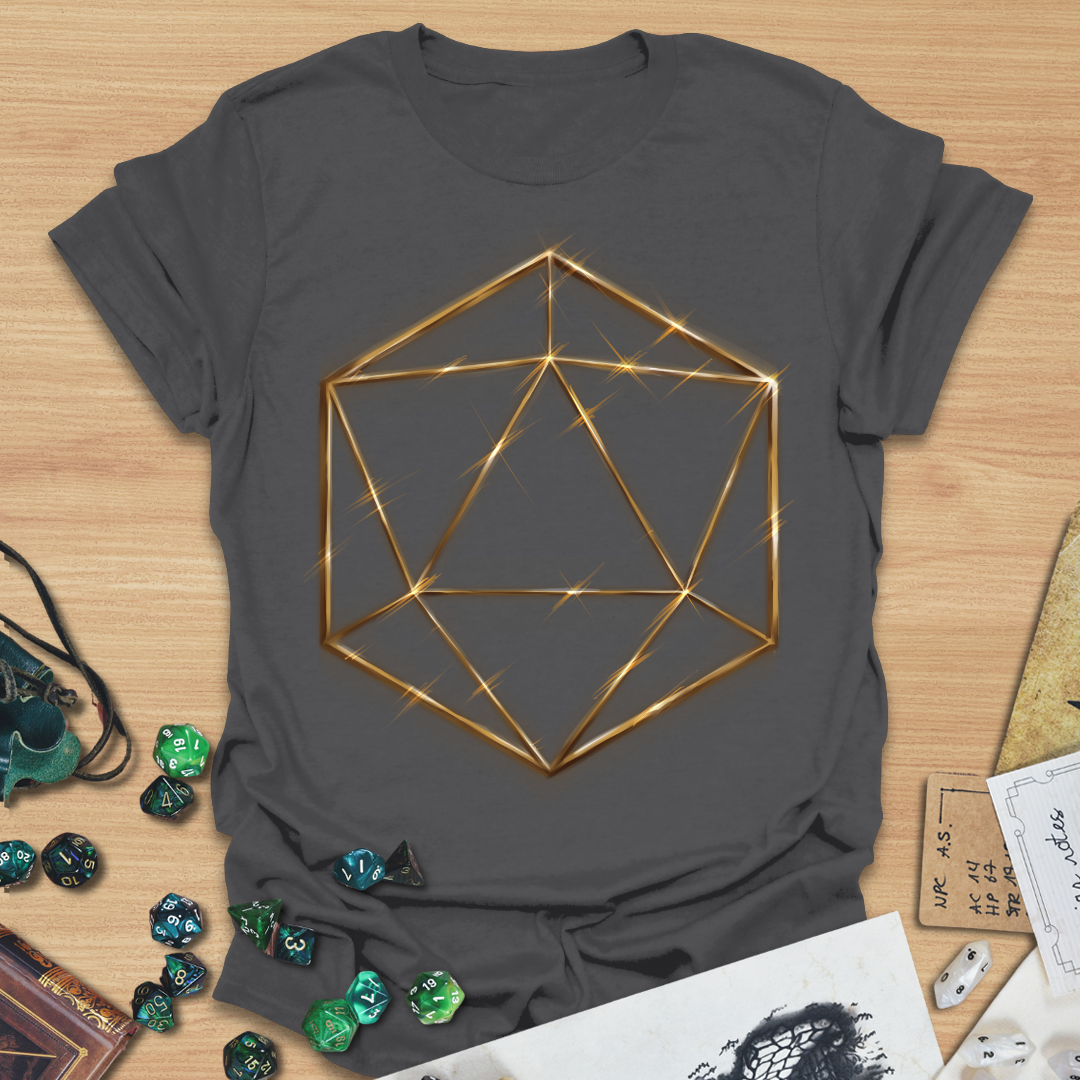 D20 Shapes Golden Wind T-Shirt