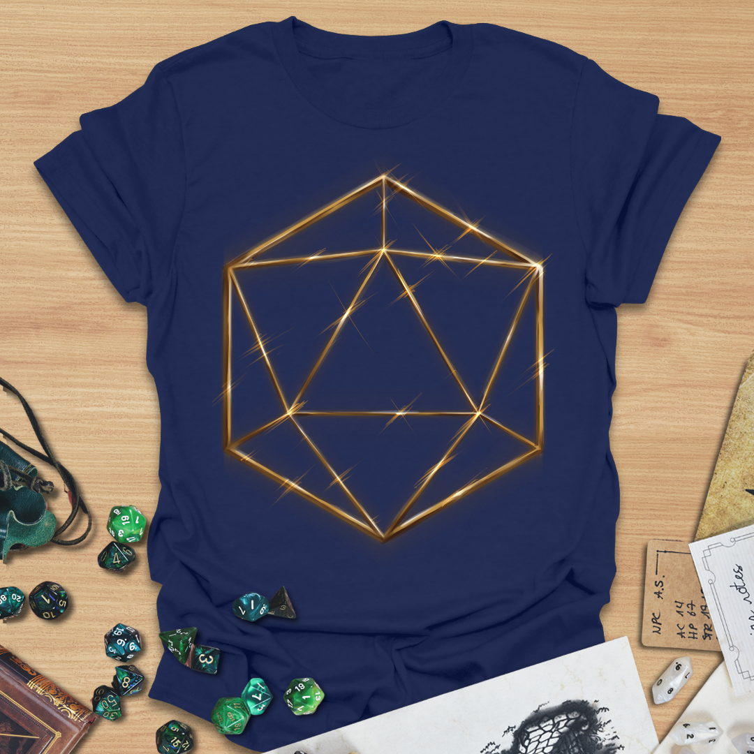 D20 Shapes Golden Wind T-Shirt
