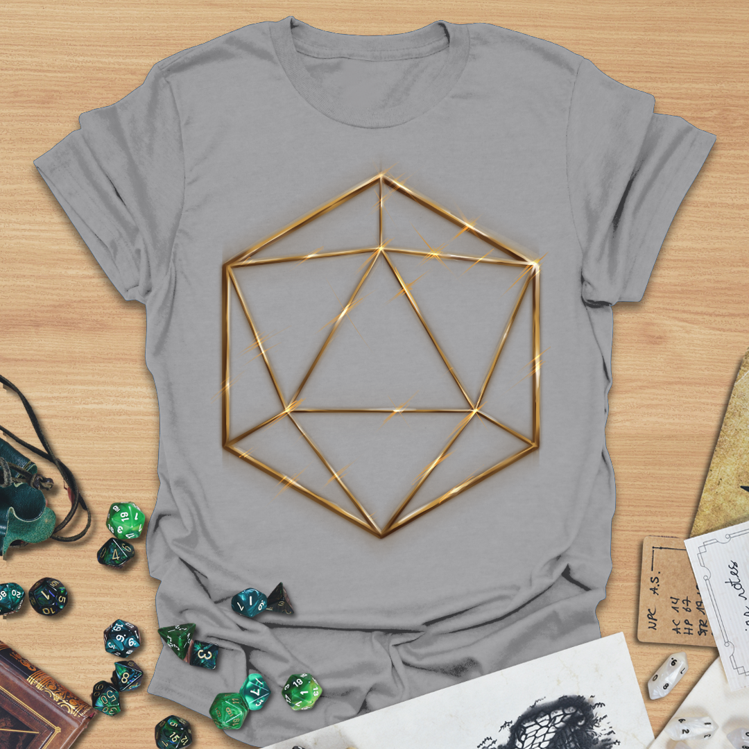 D20 Shapes Golden Wind T-Shirt