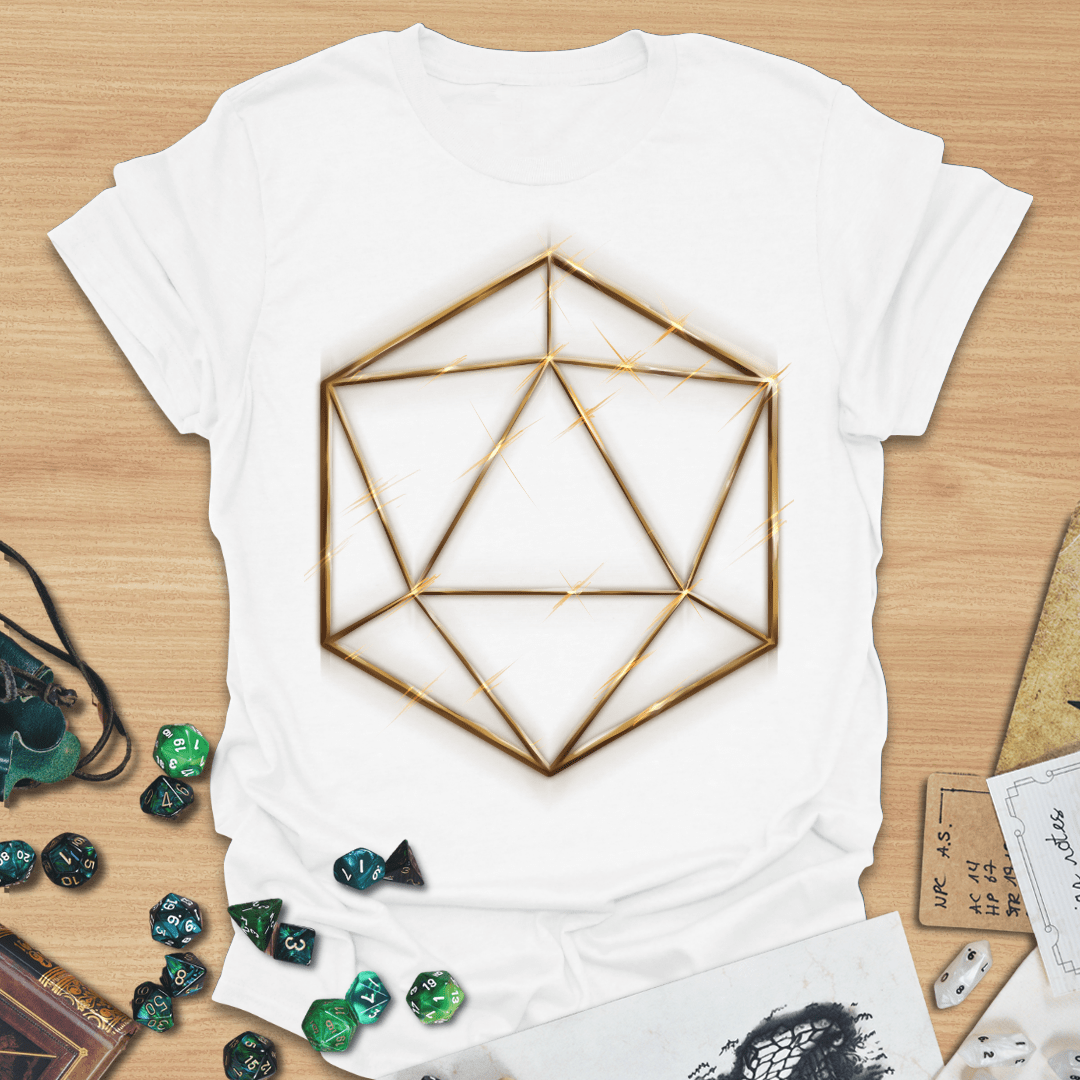 D20 Shapes Golden Wind T-Shirt
