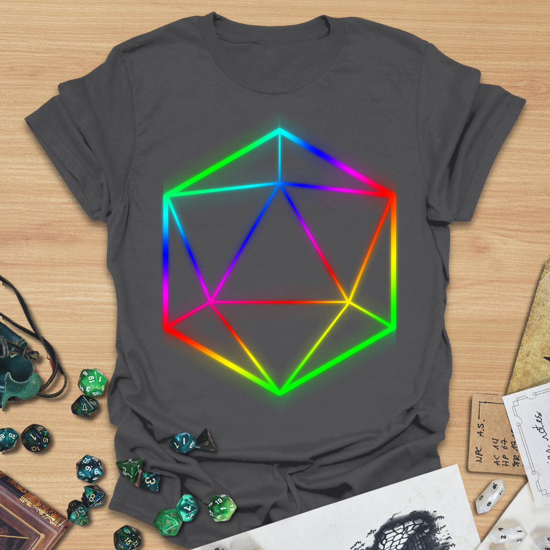 D20 Shapes Technicolor T-Shirt