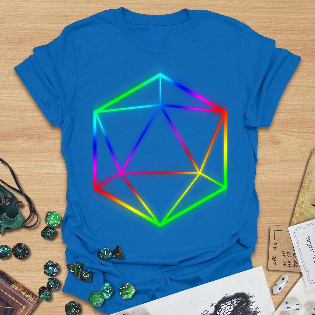 D20 Shapes Technicolor T-Shirt