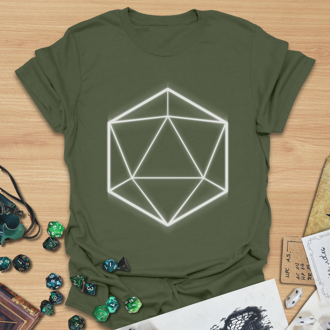 D20 Shapes White T-Shirt