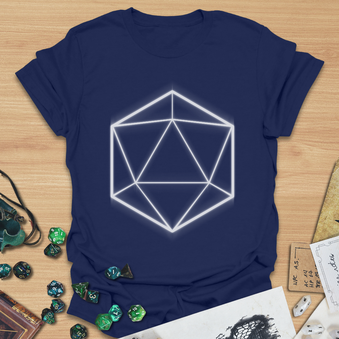 D20 Shapes White T-Shirt