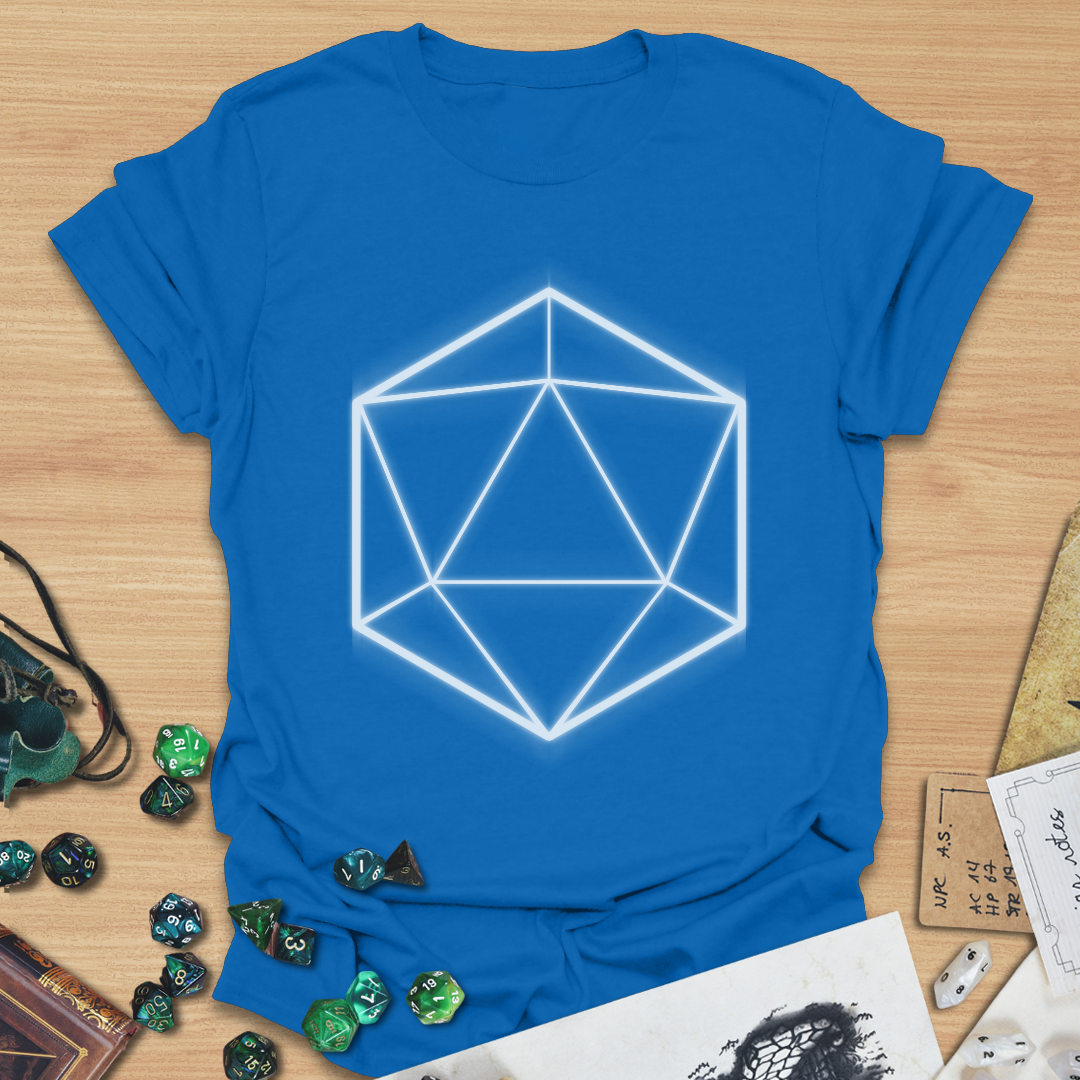 D20 Shapes White T-Shirt