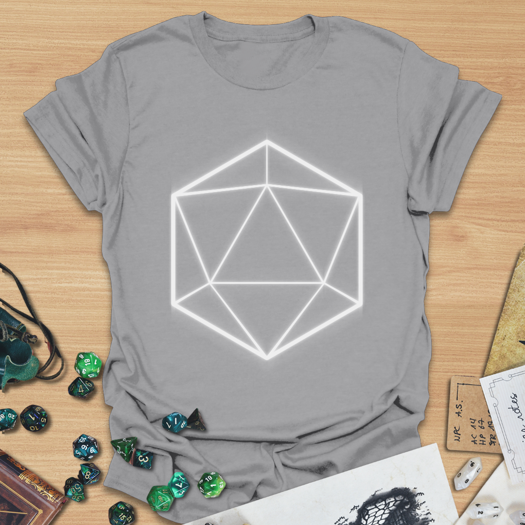 D20 Shapes White T-Shirt