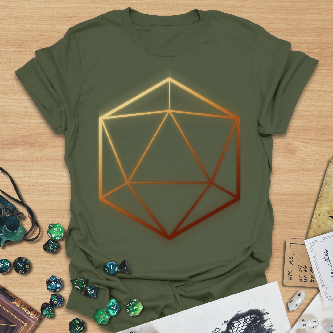 D20 Shapes Sun Rise T-Shirt