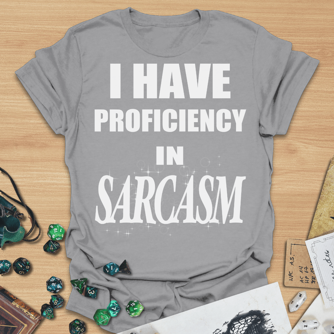 I Have Proficiency in Sarcasm TXT T-Shirt