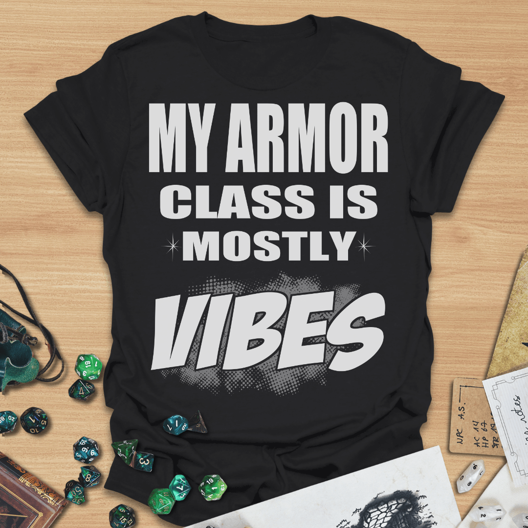 My Armor Class Is Mostly Vibes TXT T-Shirt