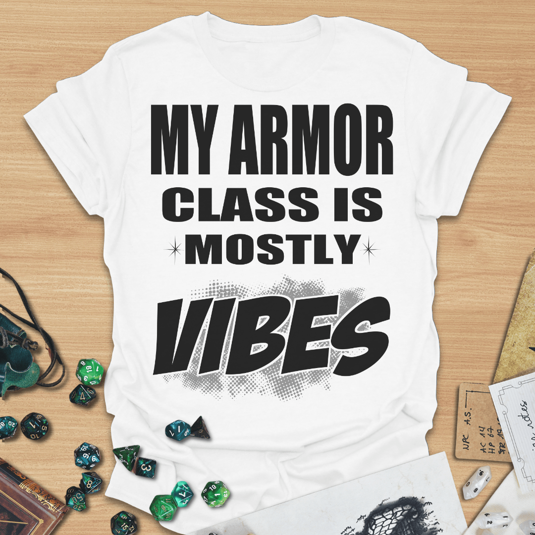 My Armor Class Is Mostly Vibes TXT T-Shirt