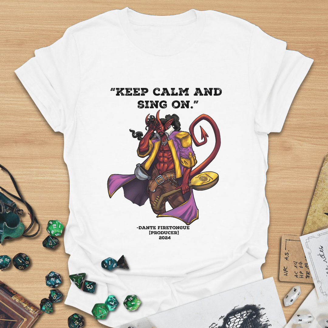 Keep Calm and Sing On T-Shirt