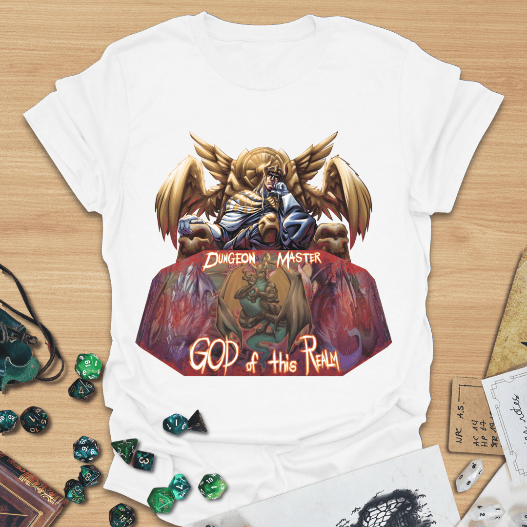 DM God of this Realm Throne T-Shirt