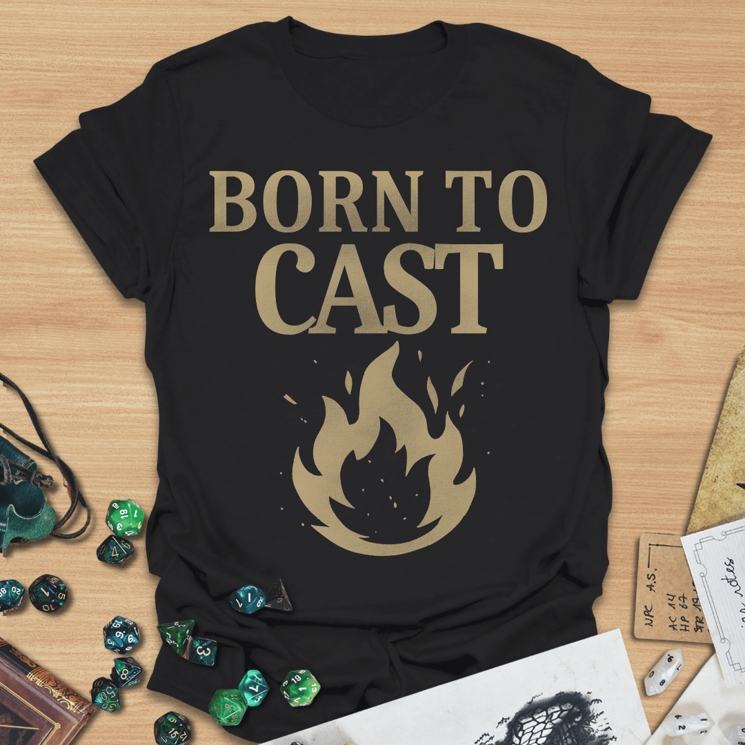 Born To Cast Retro T-Shirt