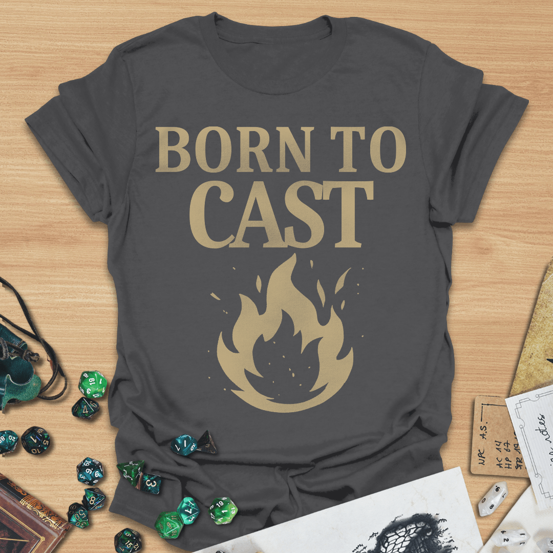 Born To Cast Retro T-Shirt