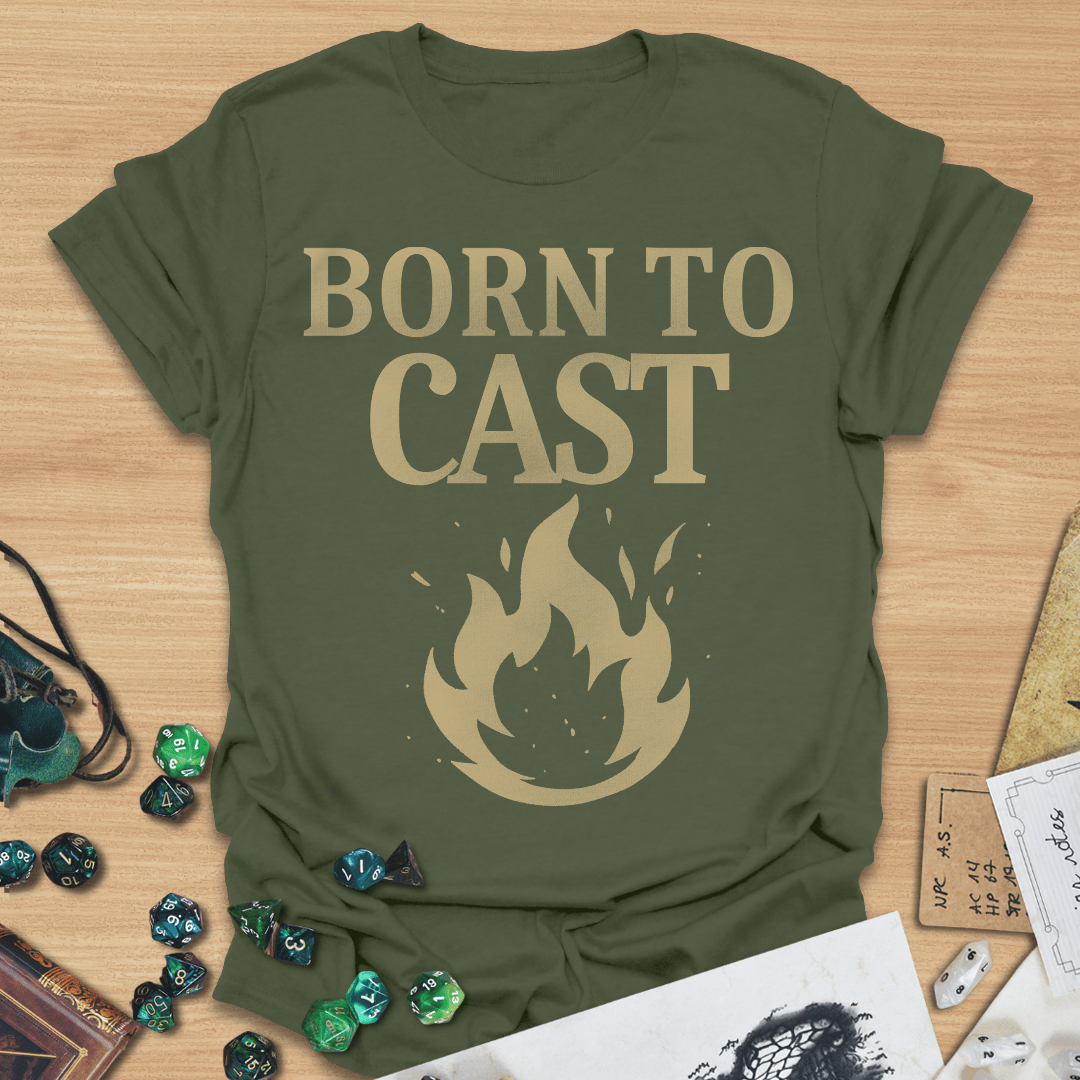 Born To Cast Retro T-Shirt