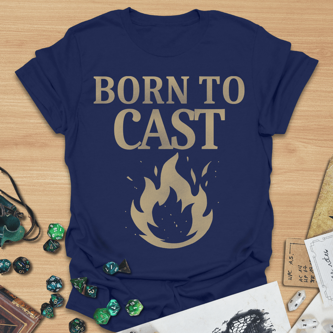 Born To Cast Retro T-Shirt