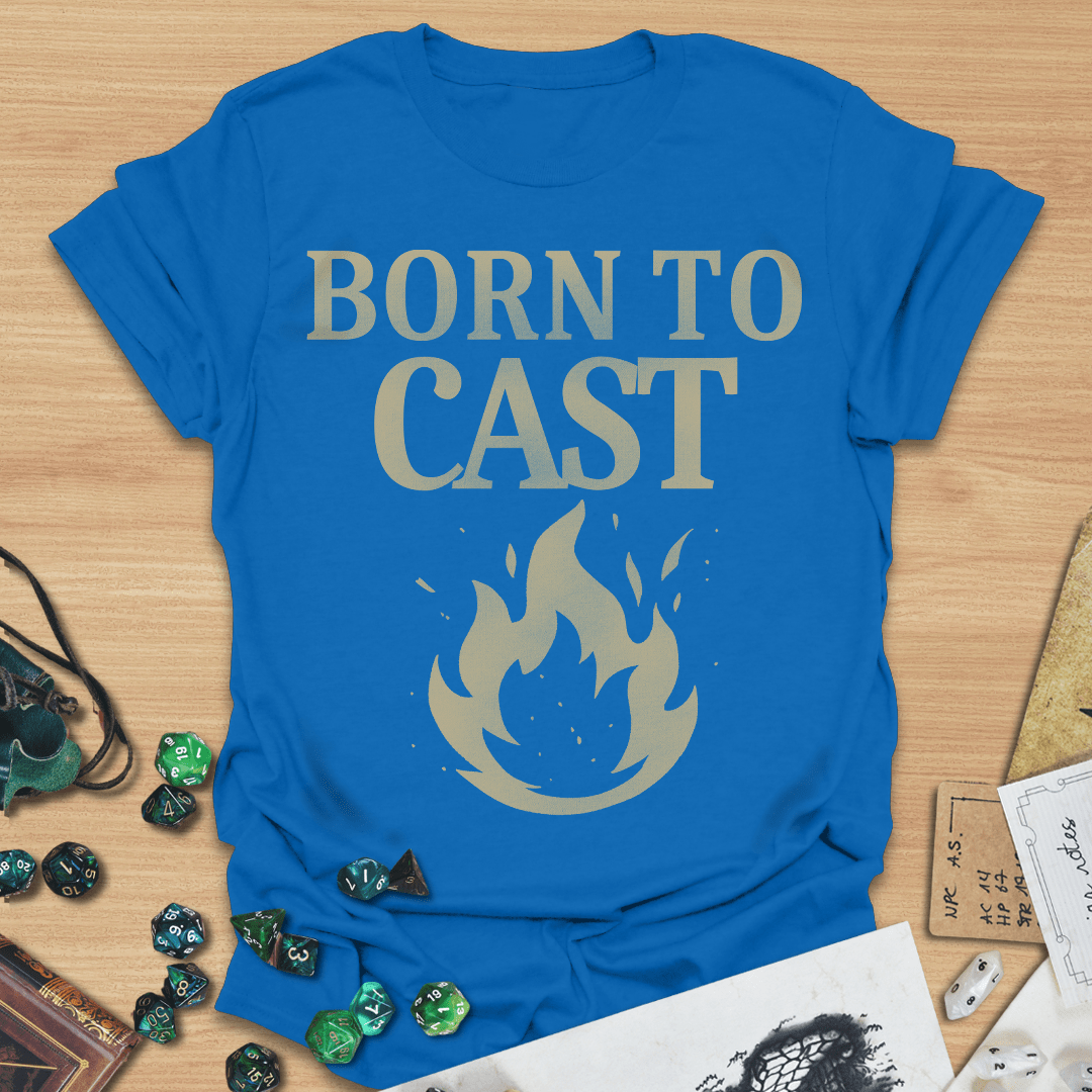 Born To Cast Retro T-Shirt