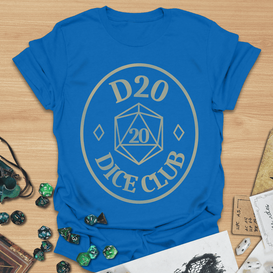 D20 Dice Club Retro T-Shirt