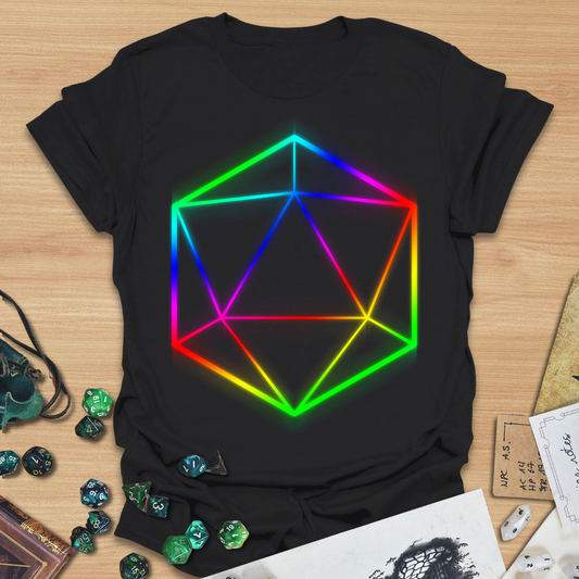 D20 Shapes Technicolor T-Shirt