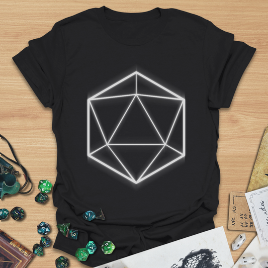 D20 Shapes White T-Shirt
