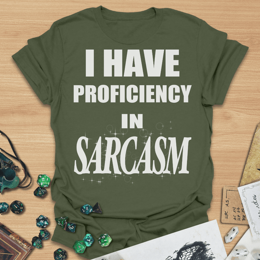 I Have Proficiency in Sarcasm TXT T-Shirt